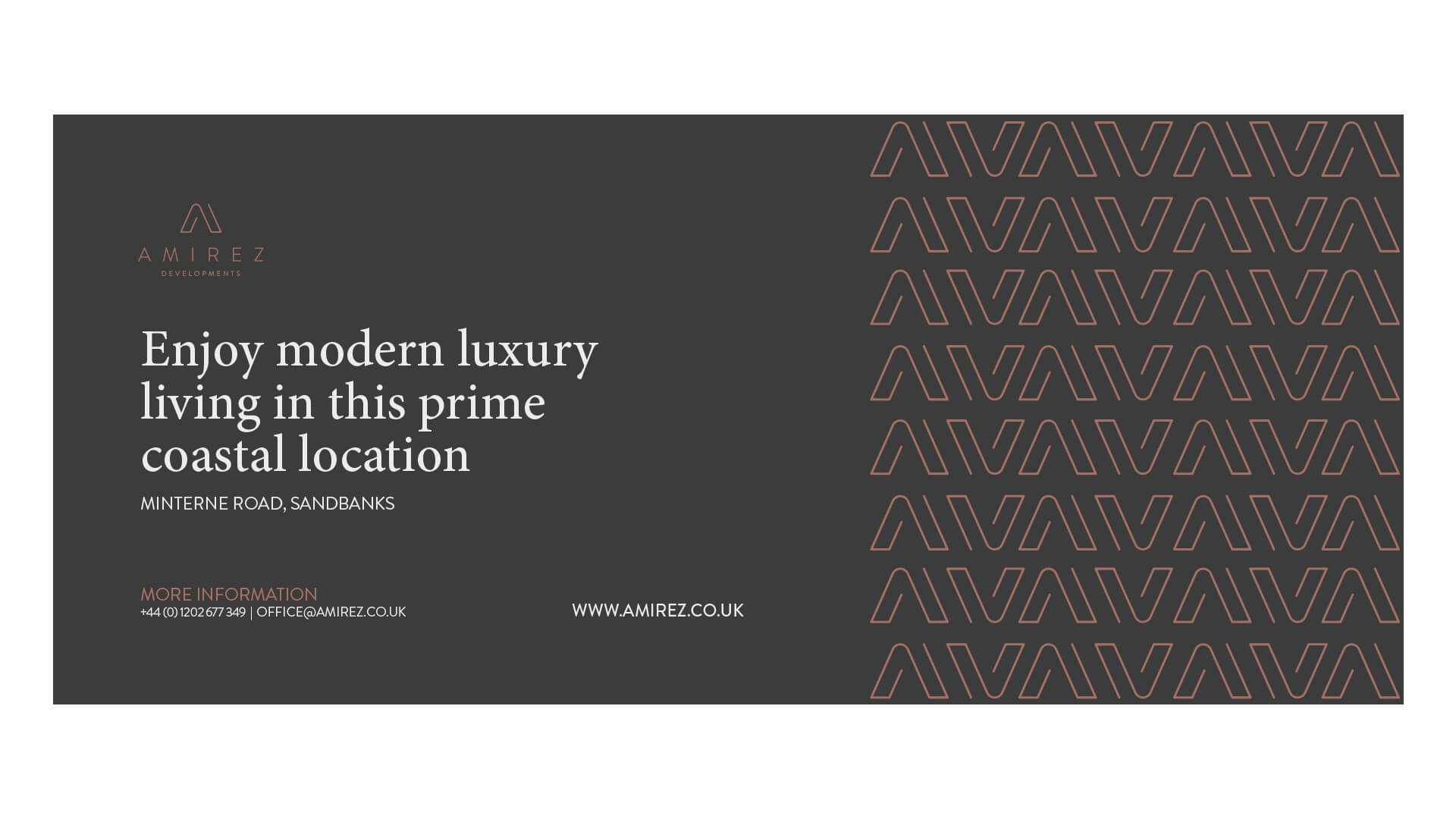 Amirez Developments | We Are 778 Bournemouth Poole Branding Graphic Design Web Development Creative Agency