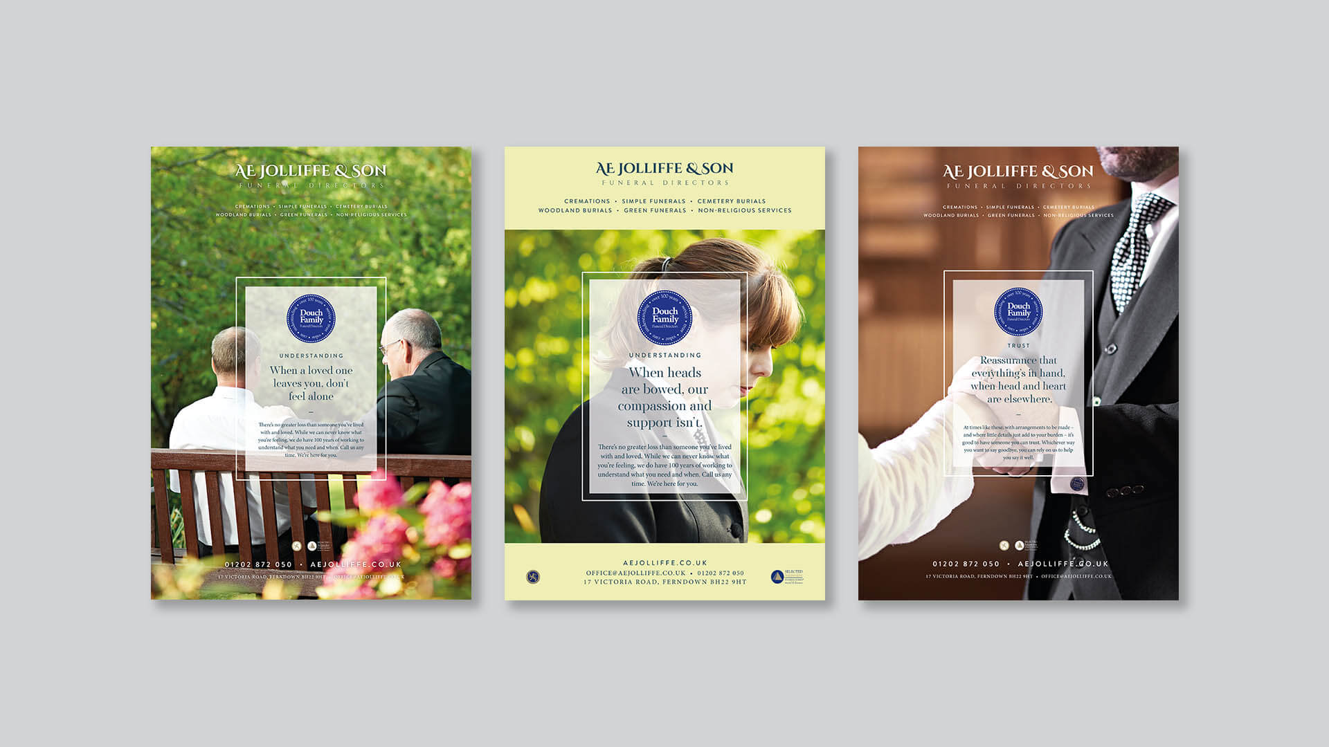 Douch Funeral Directors | We Are 778 Bournemouth Poole Branding Graphic Design Web Development Creative Agency