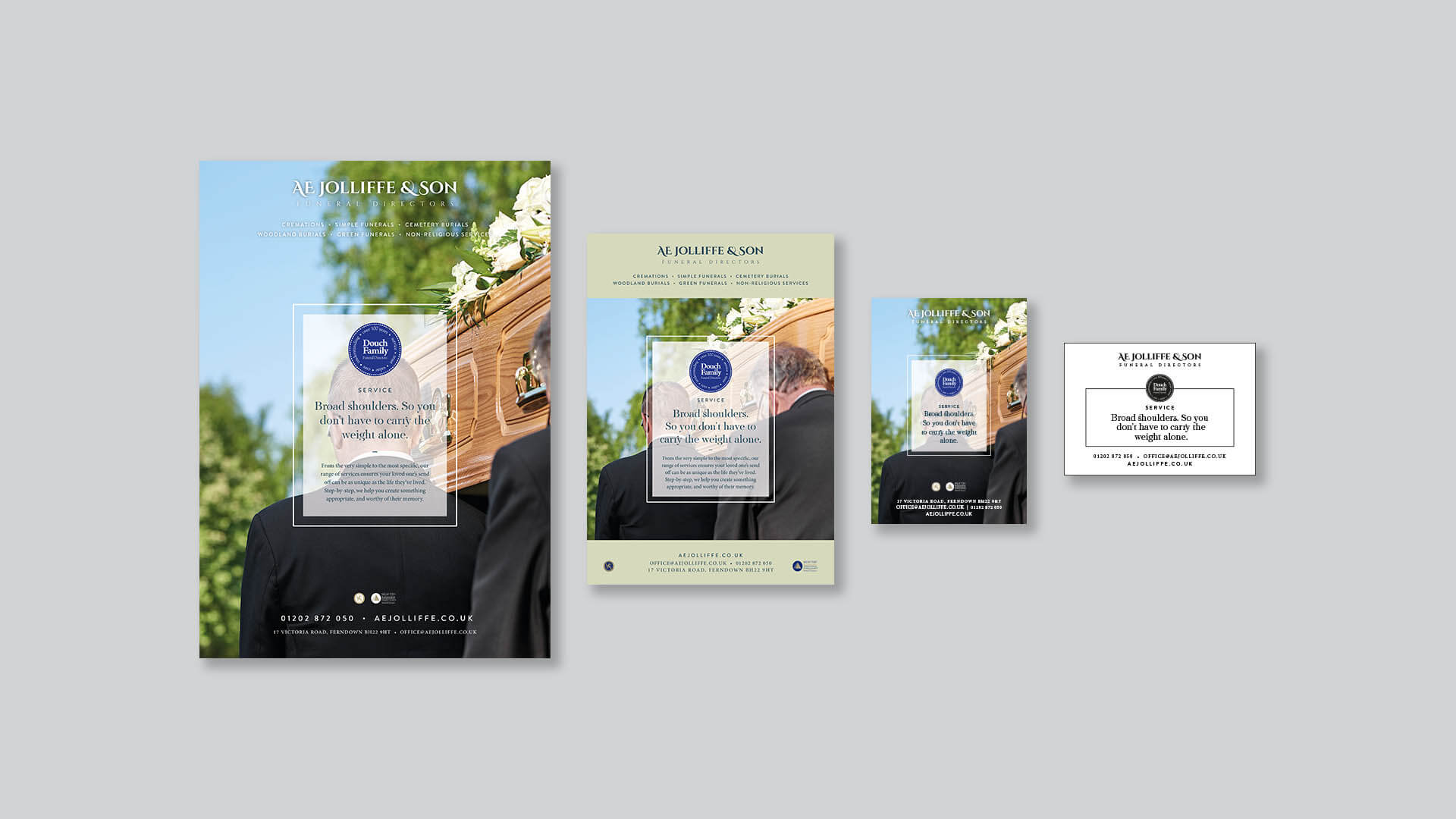 Douch Funeral Directors | We Are 778 Bournemouth Poole Branding Graphic Design Web Development Creative Agency
